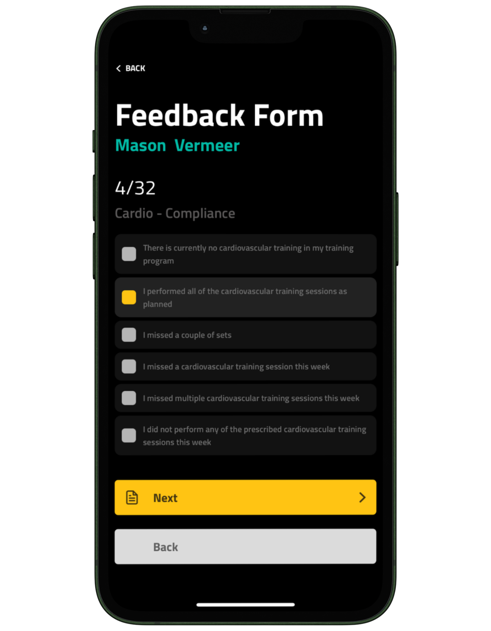 Customizable (bio-)feedback forms